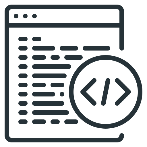 4835095_code_coding_page_programming_web_icon Icon eines Code-Fensters mit HTML/CSS-Symbolen – Darstellung von Webentwicklung und Programmierung.